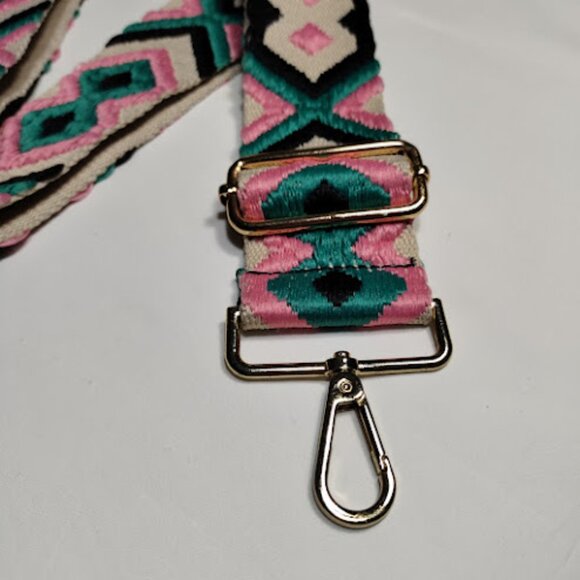 Adjustable Replacement Bag Strap Embroidered Crossbody Replacement Detachable - Picture 2 of 5